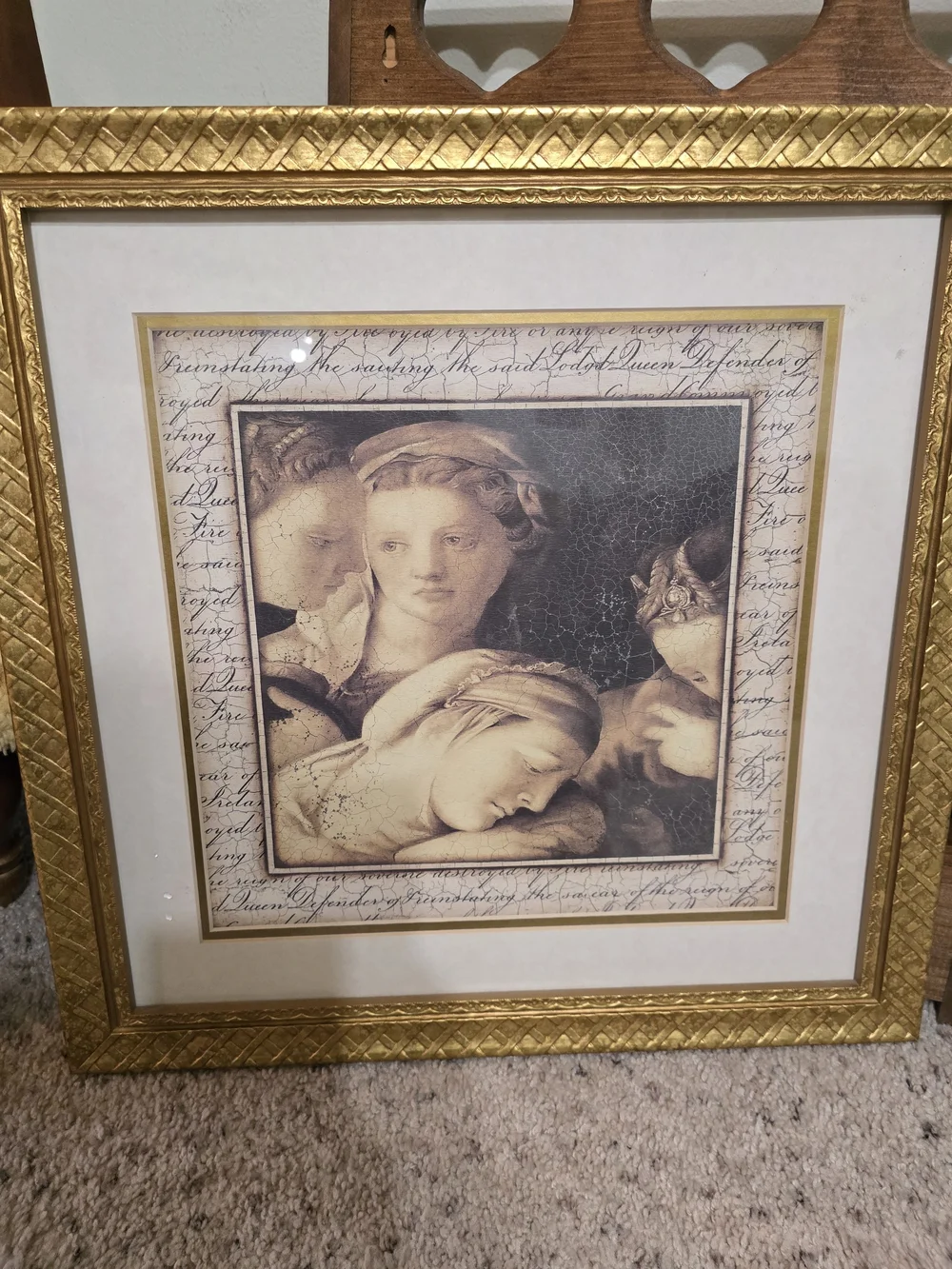 Framed piece is the 